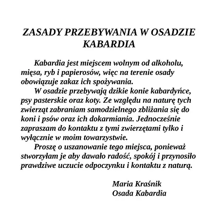 Osada Kabardia Ubytování v soukromí Nowica